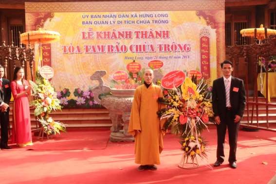 5 3 3 Khánh thành ngôi Tam bảo chùa Trông xã Hưng Long di tích lịch sử văn hoá 2