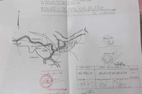 2 1 Bản đồ vị trí khu vực di tích đình Vĩnh Khê Nguồn Bảo tàng Hải Phòng 6