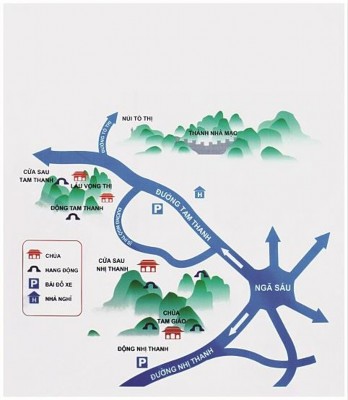 Hình 2 1 Sơ đồ Khu danh thắng Nhị Tam Thanh Núi Tô Thị Thành Nhà Mạc 1 1