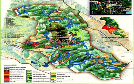 Bản đồ 3 2 Quy hoạch phát triển không gian Khu Di tích lịch sử Đền Hùng Khu I 1