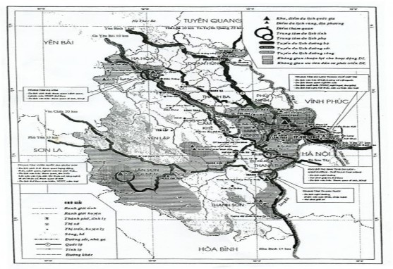 Bản đồ 3 4 Bản đồ tổ chức không gian và tuyến điểm du lịch ở tỉnh Phú 3