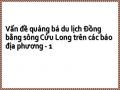 Vấn đề quảng bá du lịch Đồng bằng sông Cửu Long trên các báo địa phương - 1