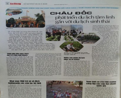 Hình 2 1 Cách trình bày trang Văn hóa Du lịch trên Báo An Giang Hình 2 2 Cách trình 1