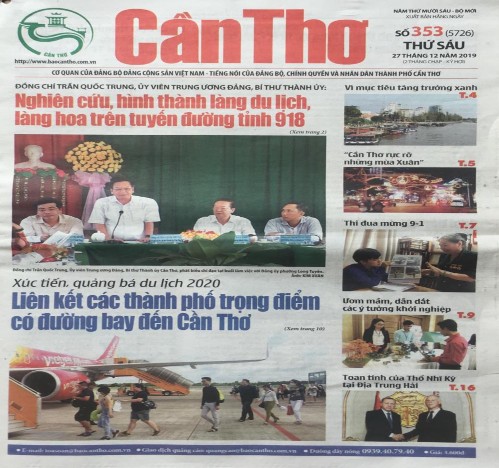 Hình 2 3 Các thông tin quảng bá du lịch trên Báo Cần Thơ đều được BBT giới 3