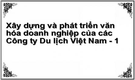 Xây dựng và phát triển văn hóa doanh nghiệp của các Công ty Du lịch Việt Nam - 1
