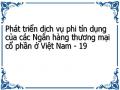 Định Hướng Phát Triển Dịch Vụ Phi Tín Dụng Của Các Ngân Hàng Thương Mại Cổ Phần Việt Nam Đến Năm 2025 Và Tầm Nhìn Năm 2030