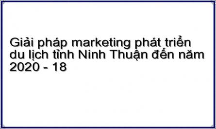 Giải pháp marketing phát triển du lịch tỉnh Ninh Thuận đến năm 2020 - 18