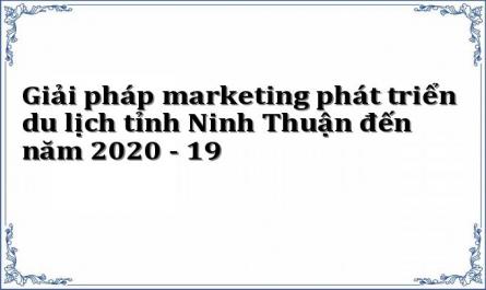 Giải pháp marketing phát triển du lịch tỉnh Ninh Thuận đến năm 2020 - 19