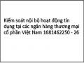 Kiểm soát nội bộ hoạt động tín dụng tại các ngân hàng thương mại cổ phần Việt Nam 1681462250 - 26