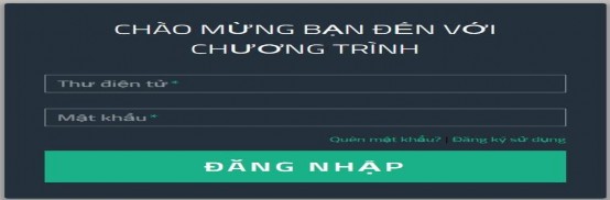  Khi đăng nhập hệ thống người dùng sử dụng thông tin đã đăng ký để 1