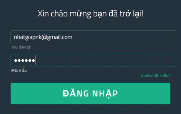  Sau khi đăng nhập giao diện chính chương trình mở ra b Cập nhật dự án c 2