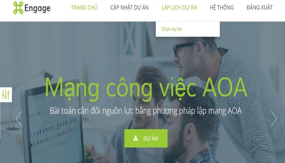 Hệ thống 4 3 3 Một ví dụ thực hiện dự án cụ thể với chương trình a 9