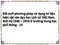 Đổi mới phương pháp sử dụng tư liệu hiện vật vào dạy học Lịch sử Việt Nam thời kỳ 1946 – 1954 ở trường trung học phổ thông - 14