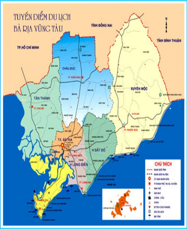 PHỤ LỤC 7 Bản đồ địa giới liên kết du lịch Bà Rịa Vũng Tàu 2