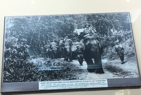 Hình 2 9 Voi gùi hàng Nguồn Chụp tại bảo tàng đường Hồ Chí Minh Hà Đông 3