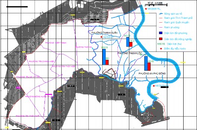Hình 1 5 Bản đồ thể hiện số hộ trồng các loại hoa kiểng ở làng hoa kiểng 1