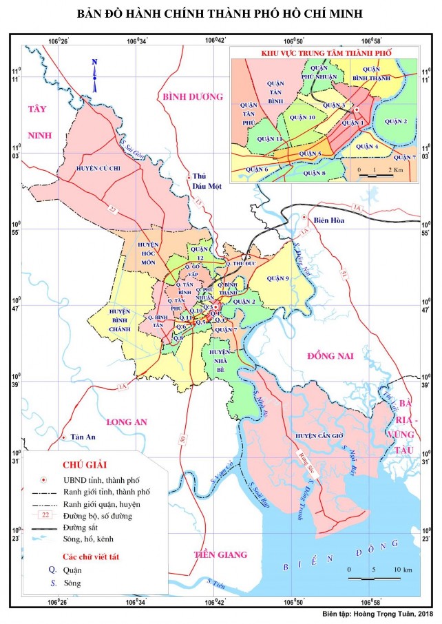 Hình 2 1 Bản đồ hành chính Thành phố Hồ Chí Minh 2 2 Tài nguyên du lịch nhân 1