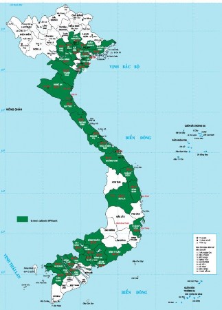 Hình 2 1 Bản đồ thể hiện sự hiện diện của VPBank vùng màu đậm Nguồn 1