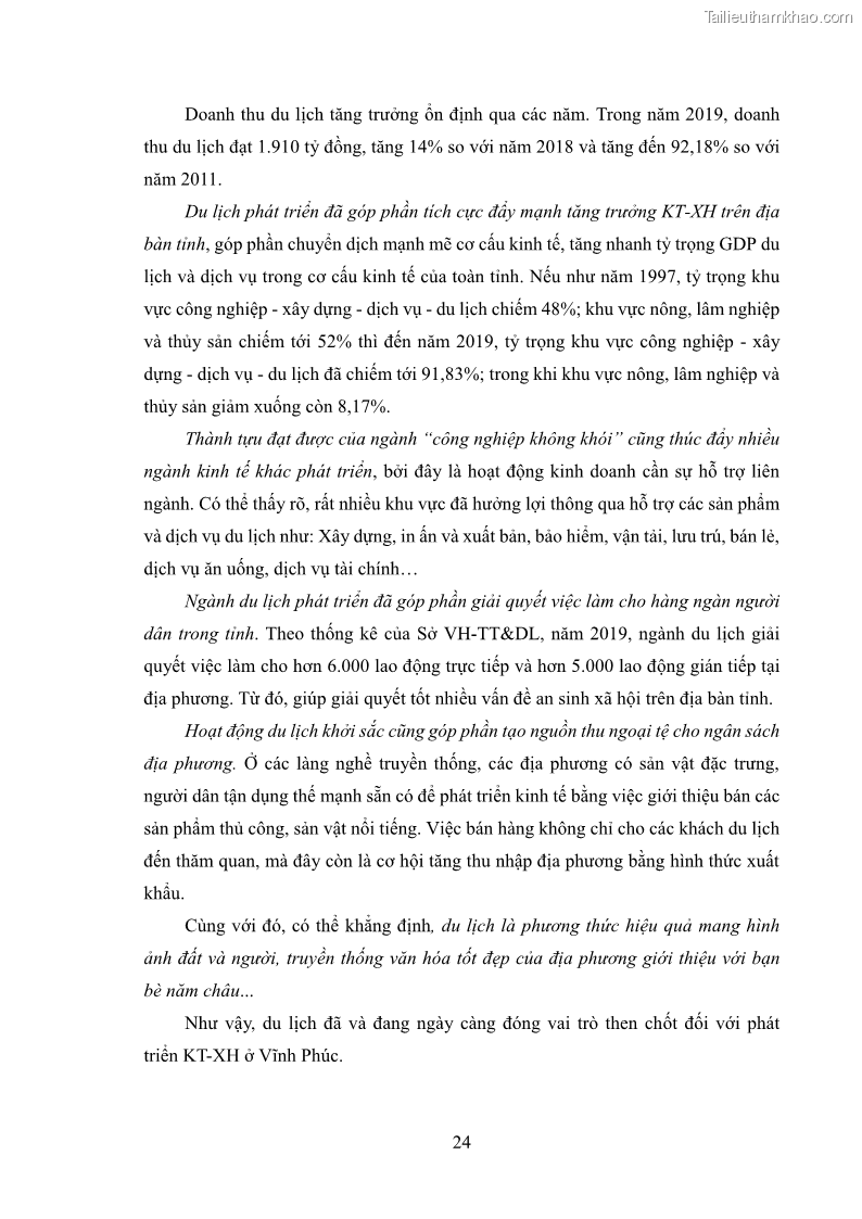 Luận văn thạc sĩ báo chí học Vấn đề phát triển du lịch Vĩnh Phúc trên báo điện tử trung ương và địa phương - 3 Trang 28