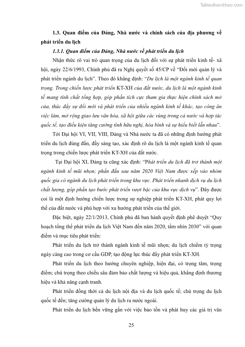 Luận văn thạc sĩ báo chí học Vấn đề phát triển du lịch Vĩnh Phúc trên báo điện tử trung ương và địa phương - 3 Trang 29