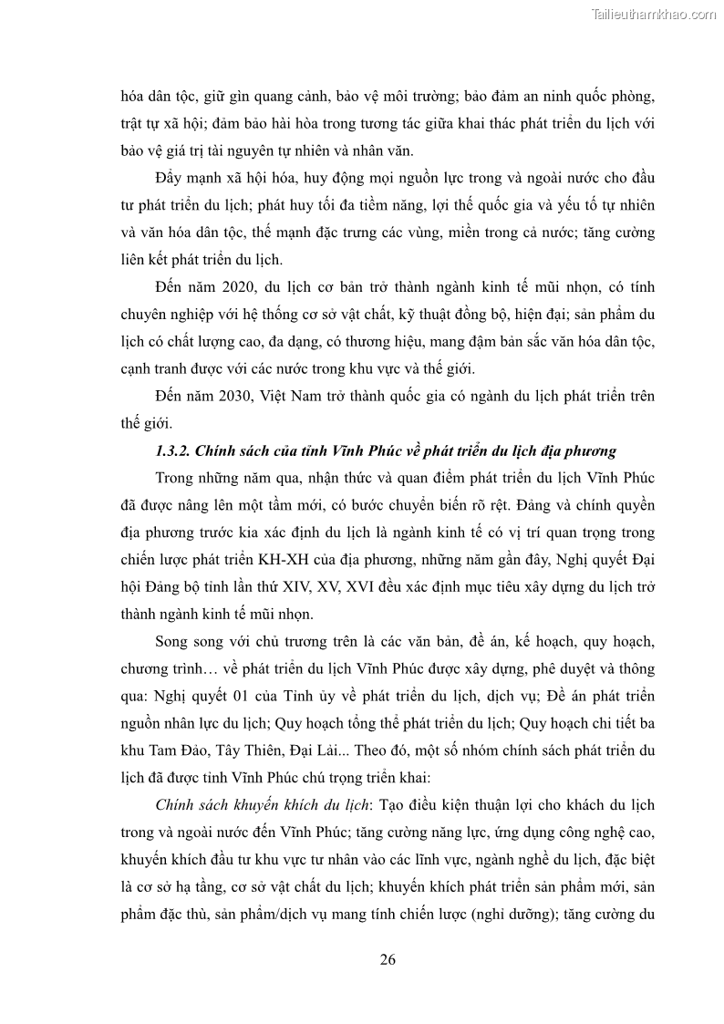 Luận văn thạc sĩ báo chí học Vấn đề phát triển du lịch Vĩnh Phúc trên báo điện tử trung ương và địa phương - 3 Trang 30