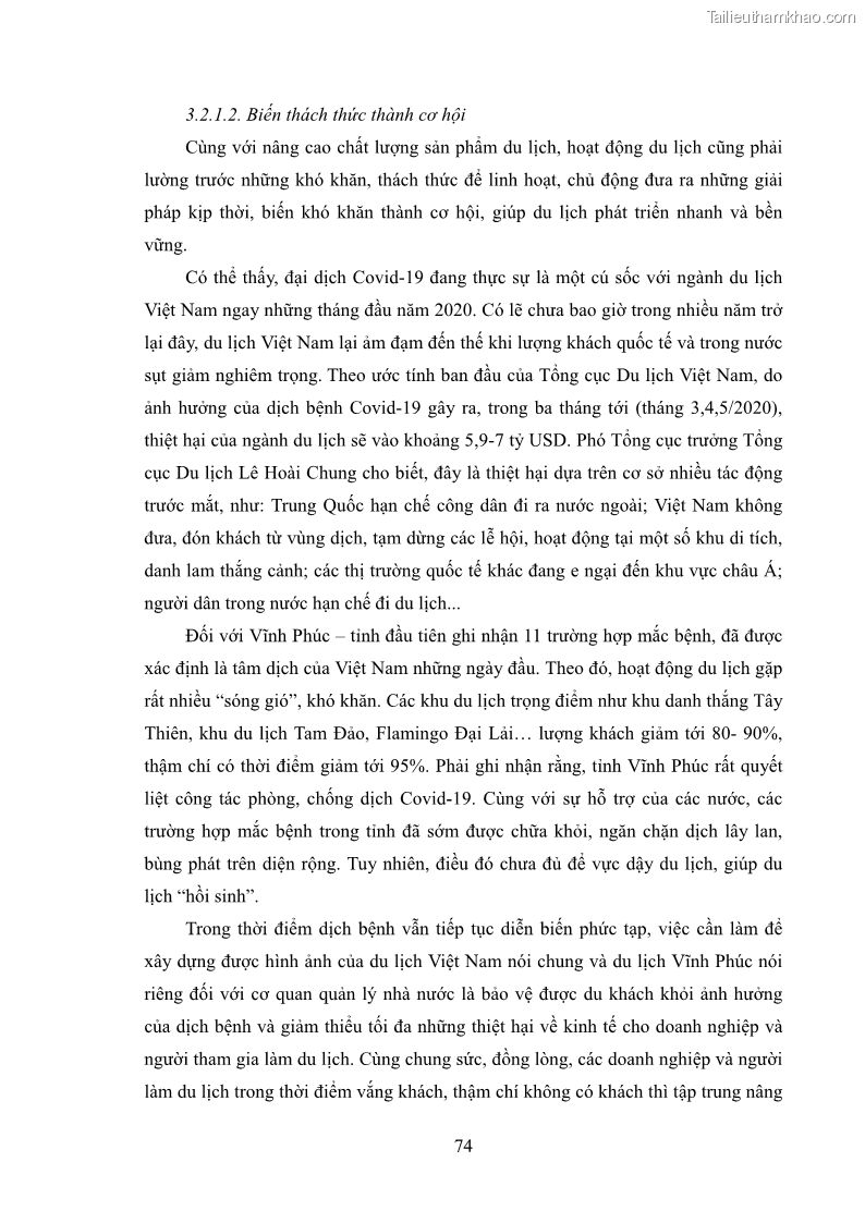 Luận văn thạc sĩ báo chí học Vấn đề phát triển du lịch Vĩnh Phúc trên báo điện tử trung ương và địa phương - 7 Trang 78