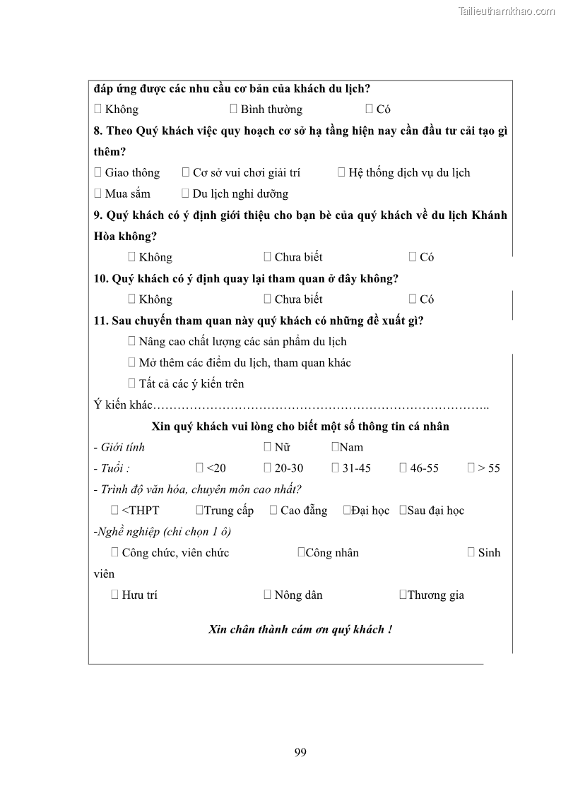 Luận văn thạc sĩ du lịch Nghiên cứu phát triển du lịch văn hóa Chăm ở Khánh Hòa - 10 Trang 109