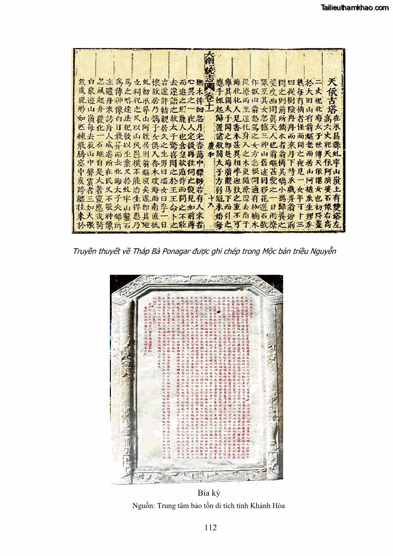 Luận văn thạc sĩ du lịch Nghiên cứu phát triển du lịch văn hóa Chăm ở Khánh Hòa - 11 Trang 122