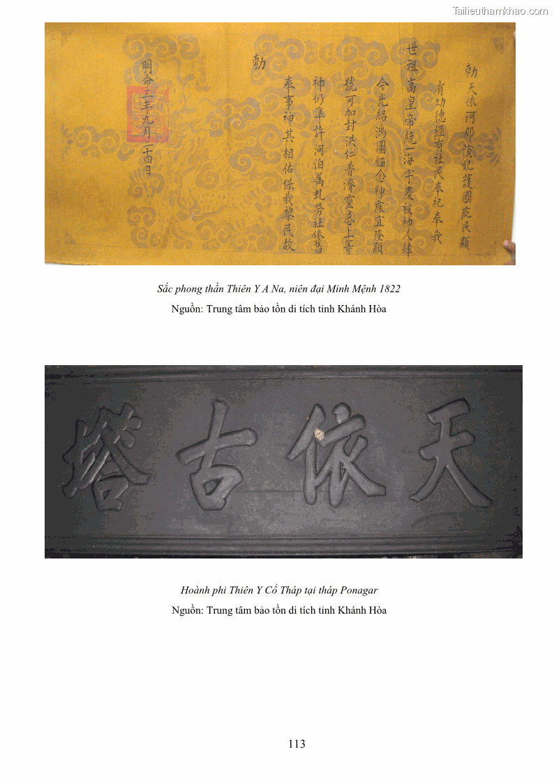 Luận văn thạc sĩ du lịch Nghiên cứu phát triển du lịch văn hóa Chăm ở Khánh Hòa - 11 Trang 123