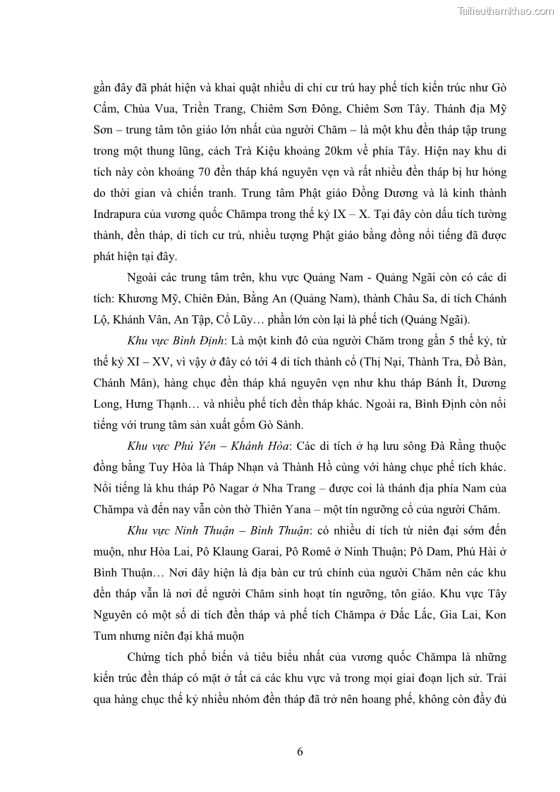 Luận văn thạc sĩ du lịch Nghiên cứu phát triển du lịch văn hóa Chăm ở Khánh Hòa - 2 Trang 16