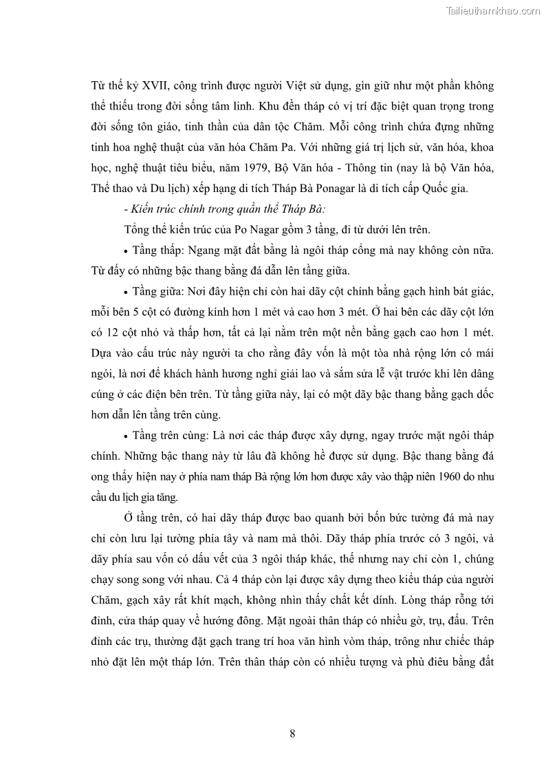 Luận văn thạc sĩ du lịch Nghiên cứu phát triển du lịch văn hóa Chăm ở Khánh Hòa - 2 Trang 18