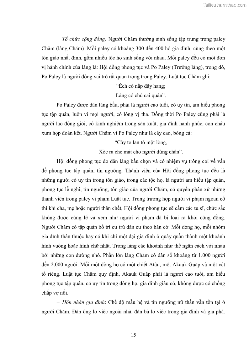 Luận văn thạc sĩ du lịch Nghiên cứu phát triển du lịch văn hóa Chăm ở Khánh Hòa - 3 Trang 25