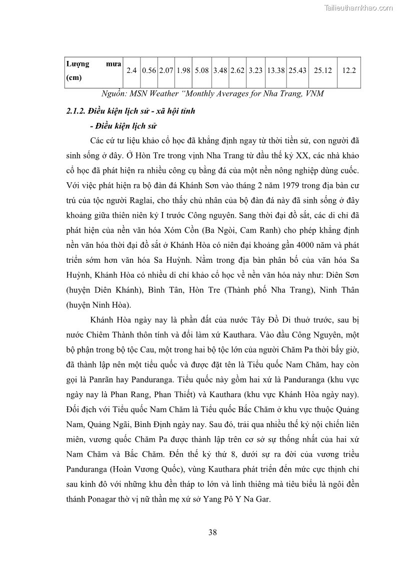 Luận văn thạc sĩ du lịch Nghiên cứu phát triển du lịch văn hóa Chăm ở Khánh Hòa - 4 Trang 48