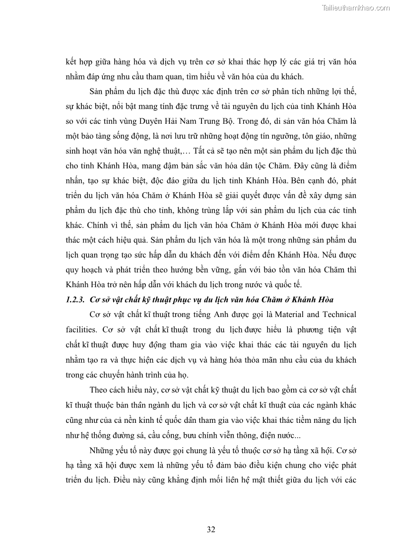 Luận văn thạc sĩ du lịch Nghiên cứu phát triển du lịch văn hóa Chăm ở Khánh Hòa - 4 Trang 42