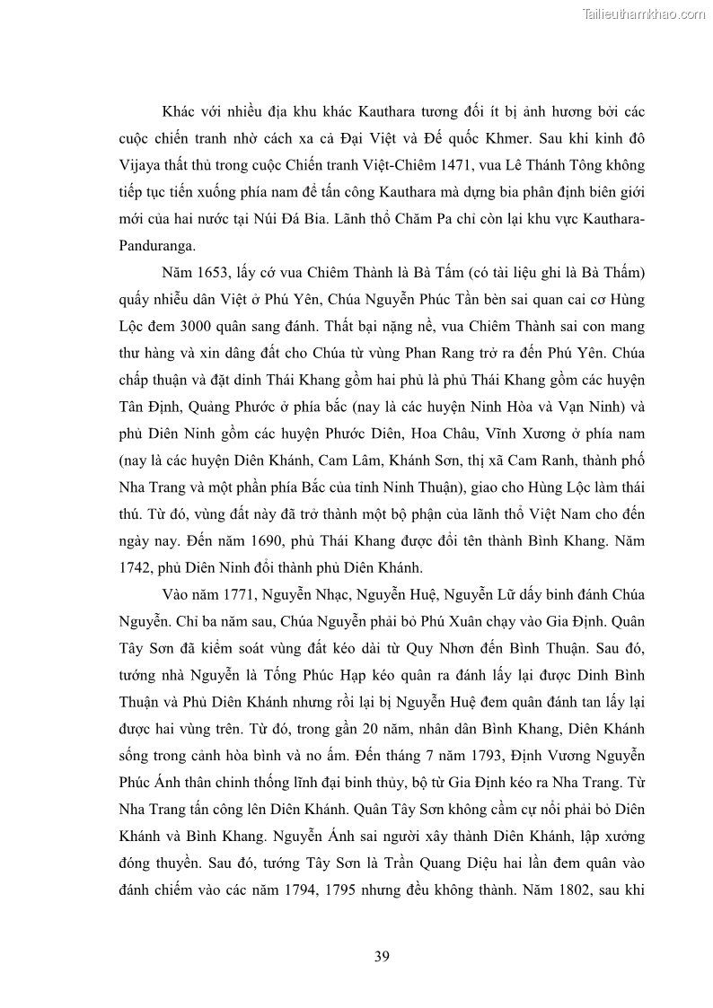 Luận văn thạc sĩ du lịch Nghiên cứu phát triển du lịch văn hóa Chăm ở Khánh Hòa - 5 Trang 49