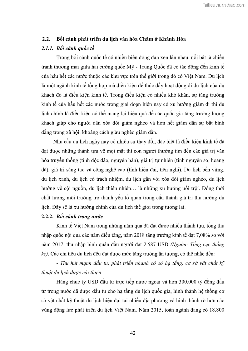 Luận văn thạc sĩ du lịch Nghiên cứu phát triển du lịch văn hóa Chăm ở Khánh Hòa - 5 Trang 52