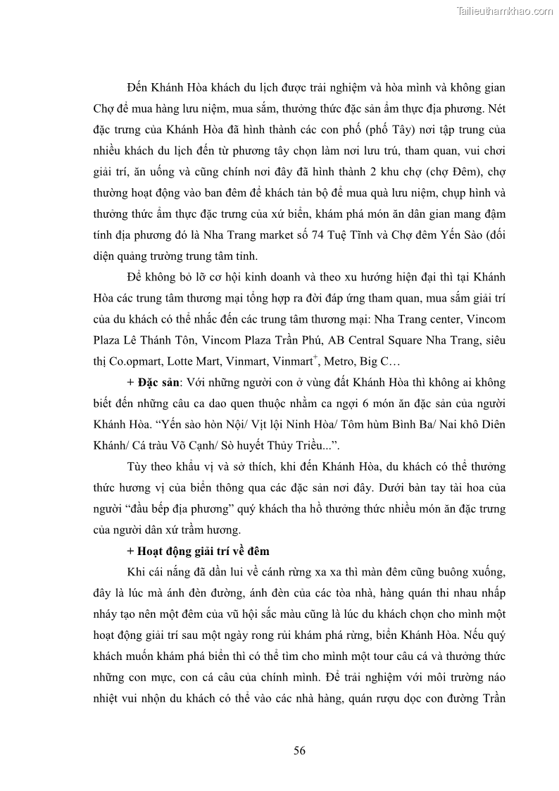 Luận văn thạc sĩ du lịch Nghiên cứu phát triển du lịch văn hóa Chăm ở Khánh Hòa - 6 Trang 66
