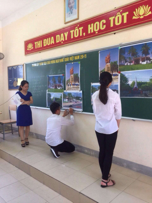 HS trường THPT Thanh Chương I học LSĐP tại di tích Truồng Bồn 16 02 2018 HS 3