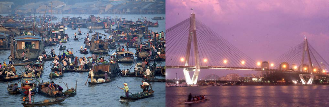 CHỢ NỔI CÁI BÈ CẦU RẠCH MIỄU 9