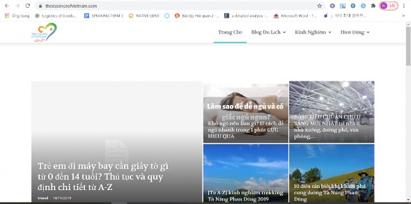 Hình 4 2 Giao diện trên trang https www theessenceofvietnam com Nguồn 1