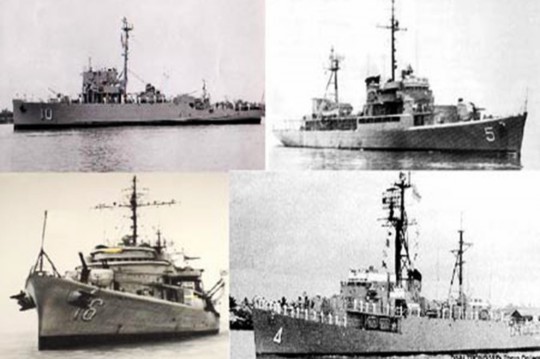 Hình 2 3 Bốn chiến hạm Việt Nam Cộng hòa tham gia trận chiến Nguồn 2