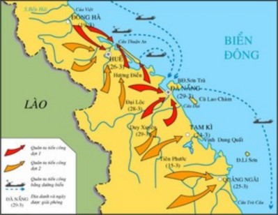 Lược đồ chiến dịch Huế Đà Nẵng Phụ lục 3 Phiếu học tập Thời gian 1 2