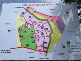 Ảnh 1 Sơ đồ du lịch xã Hồng Vân Ảnh 2 Biển chỉ dẫn vào điểm DL Ảnh 3 1