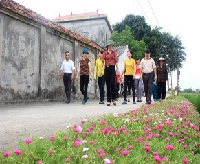 Đường làng quê xã Bắc Lý huyện Hiệp Hòa Làng quê xã Tân Thịnh huyện Lạng 2