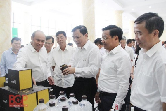 Bộ trưởng Bộ Nông nghiệp và PTNT Nguyễn Xuân Cường cùng các đại biểu tham 6