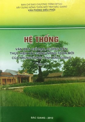 Hệ thống văn bản chỉ đạo xây dựng NTM của UBND tỉnh Bắc Giang Phụ lục 26 8