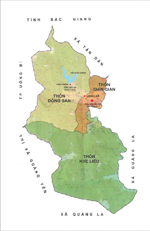 Sơ đồ 2 1 Sơ đồ vị trí các thôn trong xã Bằng Cả 2 2 PHÂN TÍCH ĐÁNH GIÁ 1