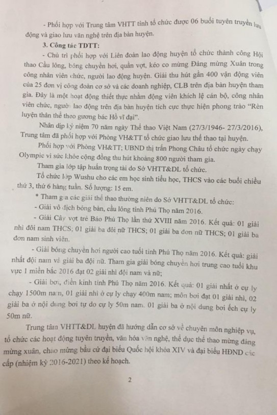 Nguồn Trung tâm Văn hóa Thể thao và Du lịch huyện Phù Ninh 2