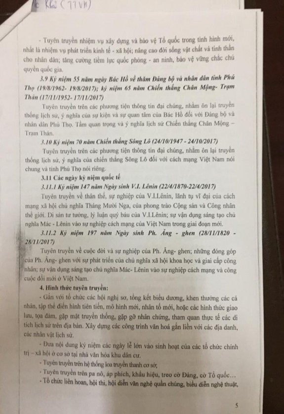 Nguồn Trung tâm Văn hóa Thể thao và Du lịch huyện Phù Ninh Phụ lục 3 Phỏng 5