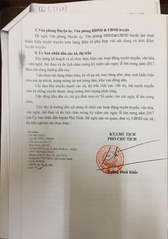 Nguồn Trung tâm Văn hóa Thể thao và Du lịch huyện Phù Ninh Phụ lục 3 Phỏng 7